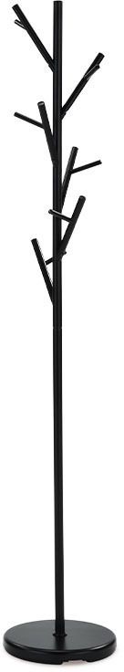 Autronic Vešiak stojanový, kovová konštrukcia, čierny matný lak, výška 170 cm, nosnosť 10 kg 83766-02A BK